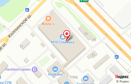 Магазин автотоваров Автопоинт «Славянка» в Пушкинском районе на карте