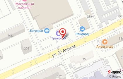 Заправочная станция Транссиб в Советском районе на карте