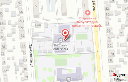 Детский сад №93 в Коминтерновском районе на карте