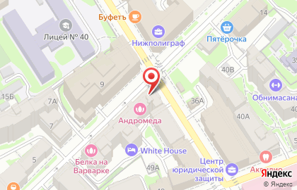 Туристическая компания НижегородИнТур на Варварской улице на карте