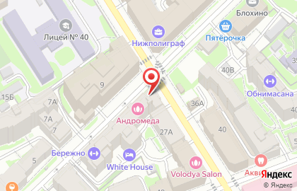 Студия курсов кроя и шитья в Нижнем Новгороде на карте