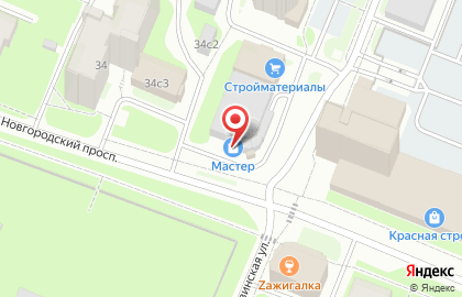 Производственно-монтажная компания натяжных потолков и розничной торговли комплектующих светотехники Мастер на карте