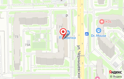 Супермаркет ROSA на улице Чернышевского на карте