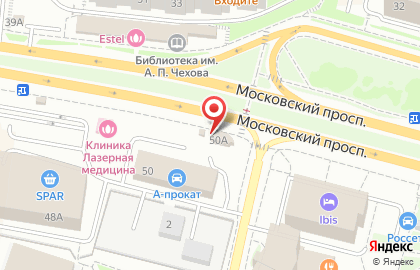 Киоск фастфудной продукции на Московском проспекте на карте