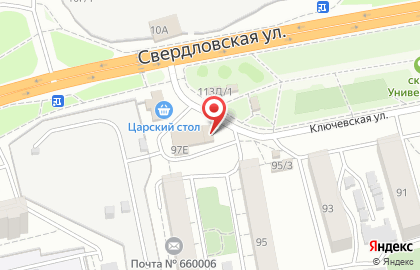 Киоск по продаже цветов на Свердловской улице на карте