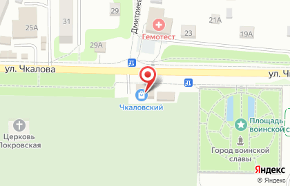 Магазин товаров для животных и огорода Зверский аппетит на улице Чкалова на карте