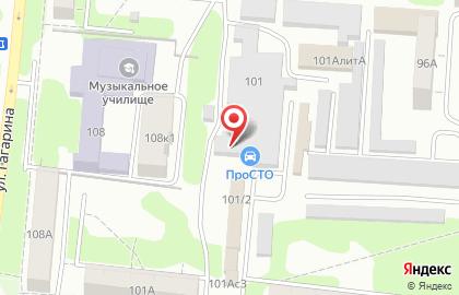 Автосервис ПроСТО на улице А.Невского на карте