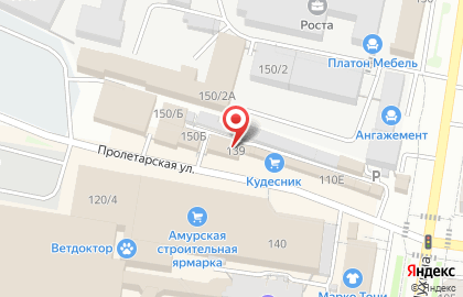 Компания по изготовлению корпусной мебели Реформа на Пролетарской улице на карте