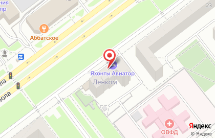 Ресторан Авиатор на проспекте Ленинского Комсомола на карте
