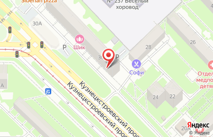 Райз на Кузнецкстроевском проспекте на карте