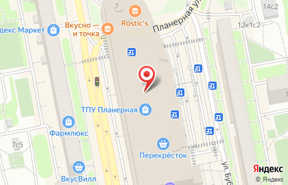 Магазин косметики Mirra на Планерной улице на карте