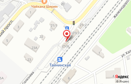 Тайнинская, железнодорожная станция на карте
