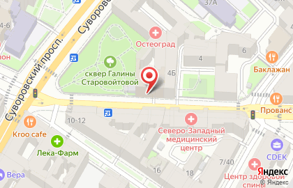 Смольнинский районный суд на площади Восстания на карте