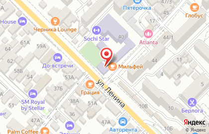 ДЮСШ №4 на улице Ленина на карте