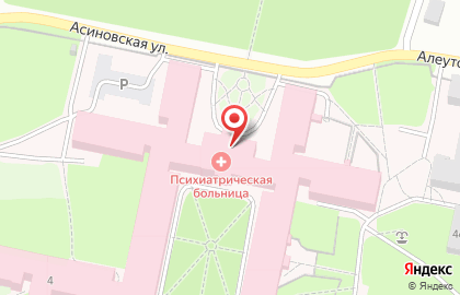 Психиатрическая больница в Томске на карте