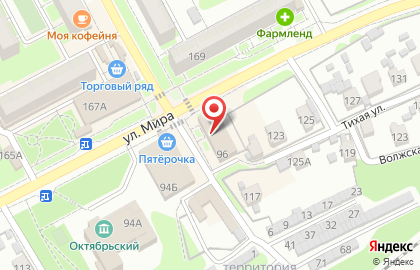 Магазин Мясной двор на улице Мира на карте