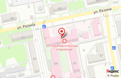 Больница Городская больница №4 в Бийске на карте