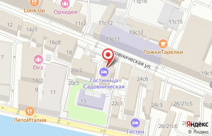 Гостиница Садовническая на карте