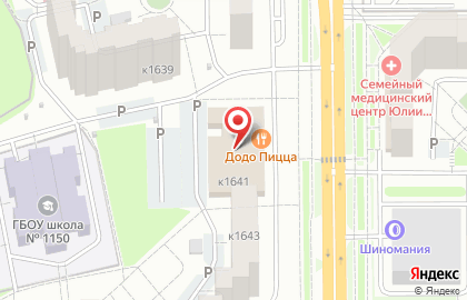 Пиццерия Додо Пицца в Крюково на карте