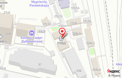 Линейное управление МВД России на станции Москва-Павелецкая на Павелецкой на карте