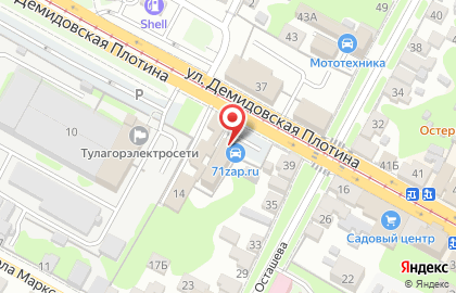 Интернет-магазин автозапчастей для иномарок, шин и дисков 71zap.ru на карте