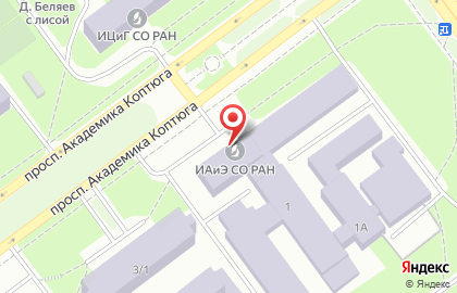 Банкомат СберБанк на проспекте Академика Коптюга на карте