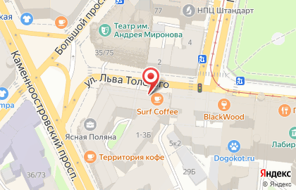 ГРАФИТ на улице Льва Толстого на карте