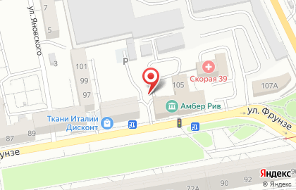 Автостоянка в Калининграде на карте