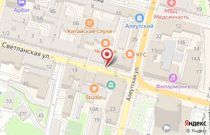 Акционерный коммерческий банк Приморье на Светланской улице на карте