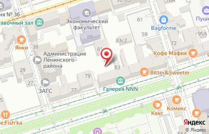 Инфинити на Пушкинской улице на карте