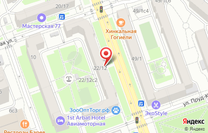 Коммерческий банк Юнистрим на Авиамоторной улице на карте