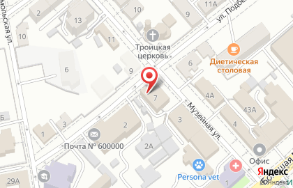 Владимирский филиал Российская телевизионная и радиовещательная сеть на Музейной улице на карте