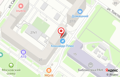 Бассейн Аква Беби в Октябрьском районе на карте