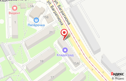 ИП Новиков А.Н. на улице Багратиона на карте