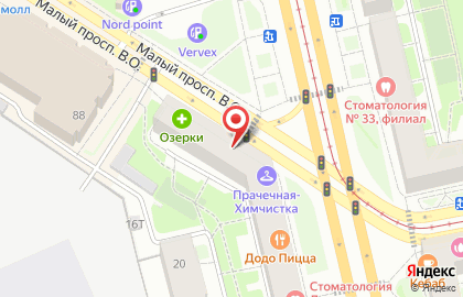 Страховая компания Ингосстрах в Василеостровском районе на карте