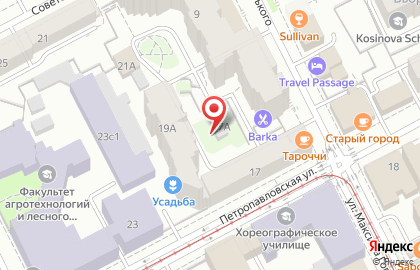 Бронза на Петропавловской улице на карте