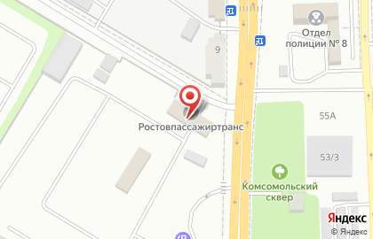 ПАТП №5 на улице Малиновского на карте