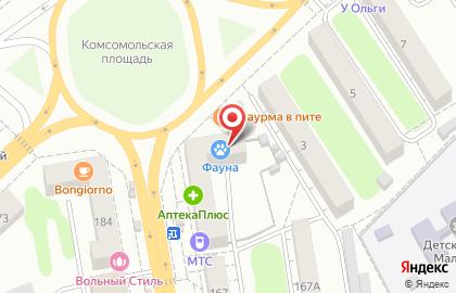 Зоомагазин Фауна на Советской улице на карте