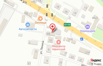 Участковый пункт полиции №9 на улице Ленина на карте