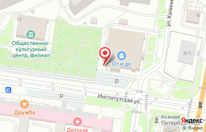 Киоск по продаже кур-гриль Амурский гриль на Институтской улице на карте