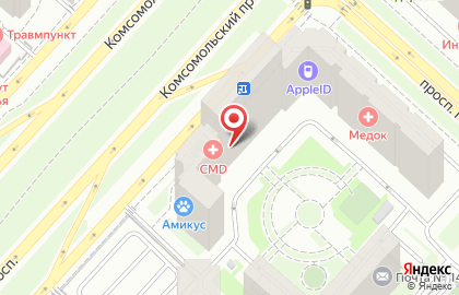Магазин ГОРЯЩИХ Путевок на Комсомольском проспекте на карте