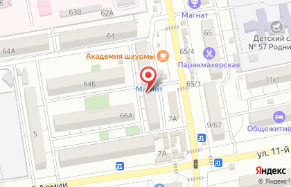 Городок на карте