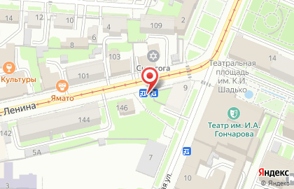 Магнолия на улице Ленина на карте