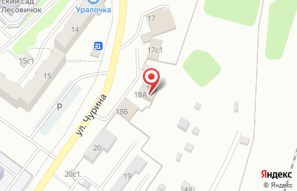 Автомойка на улице Чурина на карте