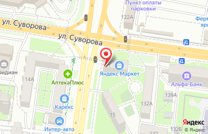 Микрокредитная компания Срочноденьги на улице Суворова на карте