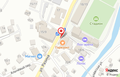 Продуктовый магазин в Сочи на карте
