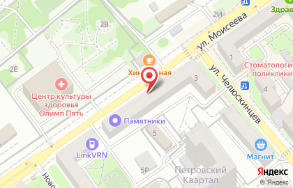 Магазин Виктория в Воронеже на карте