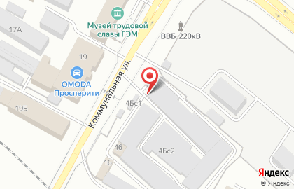 Гаражный кооператив Ветеран на Коммунальной улице на карте