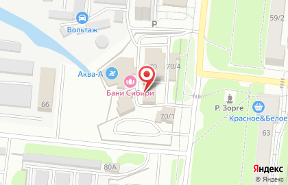Автокомплекс на улице Сибиряков-Гвардейцев на карте