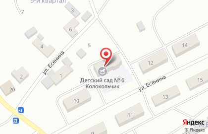 Участковая избирательная комиссия №145 на улице Есенина на карте